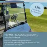 Golfurlaub in Griechenlands Top Golfresort in Costa Navarino, dem wichtigsten nachhaltigen Reiseziel im Mittelmeerraum: The Westin Resort Costa Navarino. Reisezeitraum: 17.03. - 27.04.2024 oder auf Anfrage