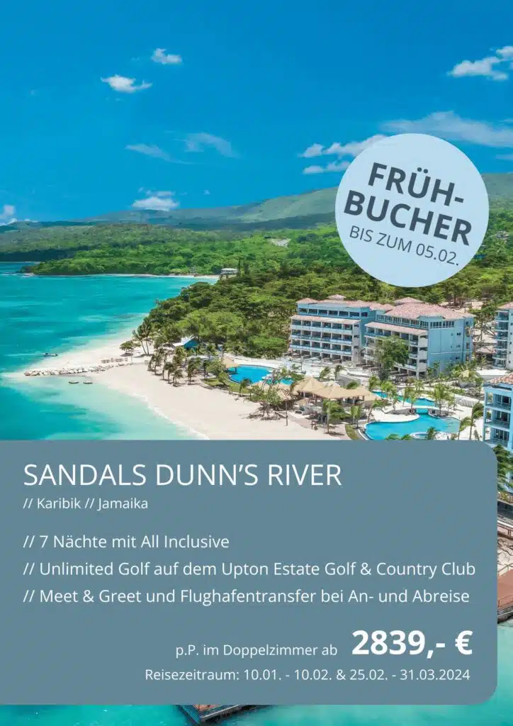 Sandals Dunn’s River, Jamaika Karibik