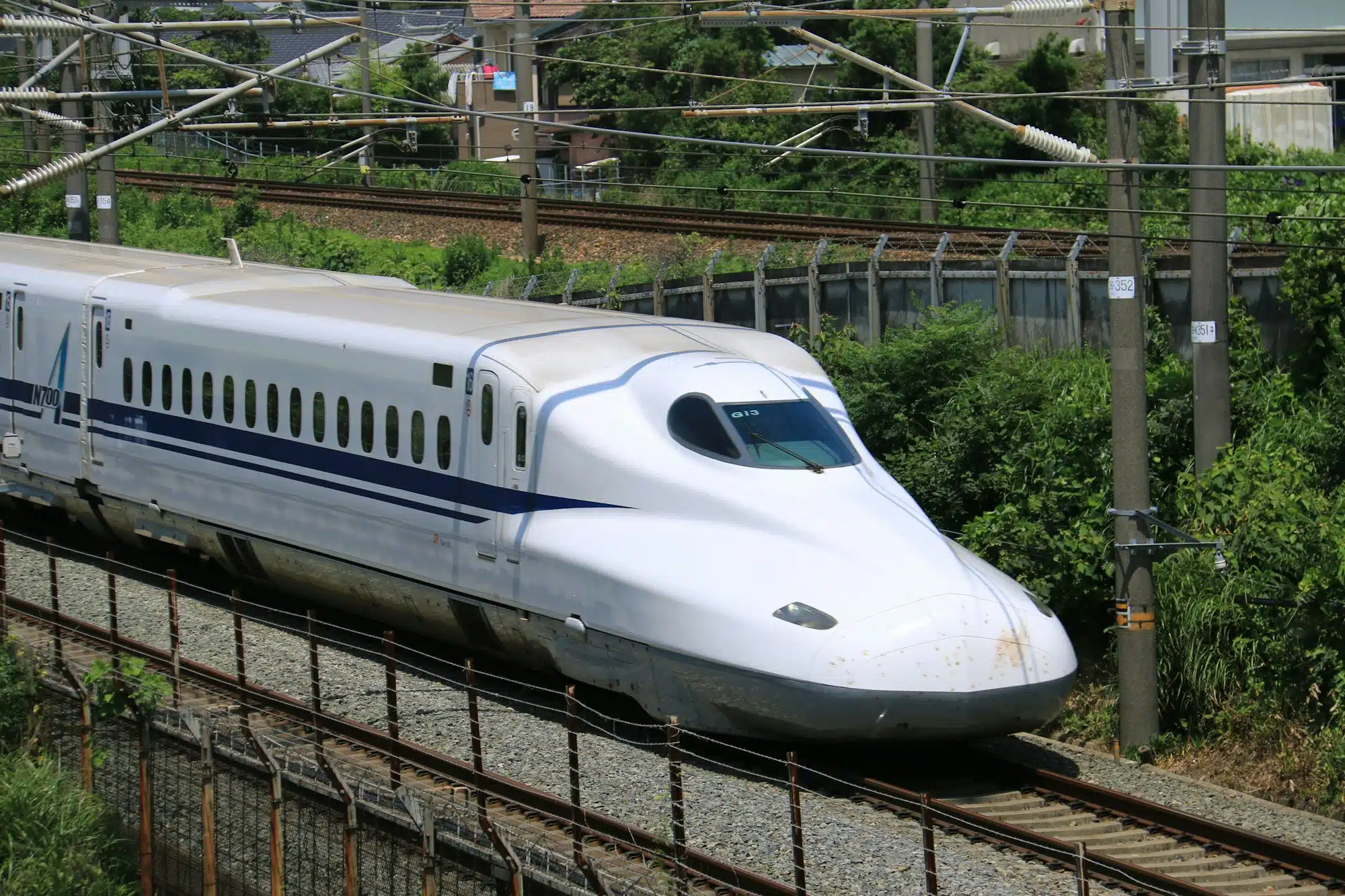 Fahrt mit de Bullet Train  nach Nagoya